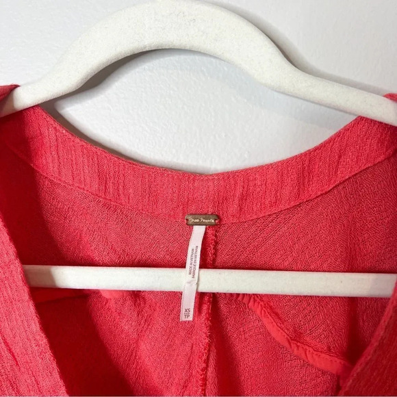Free People Morning Red Dolman Sleeve Top - Picture 4 of 8